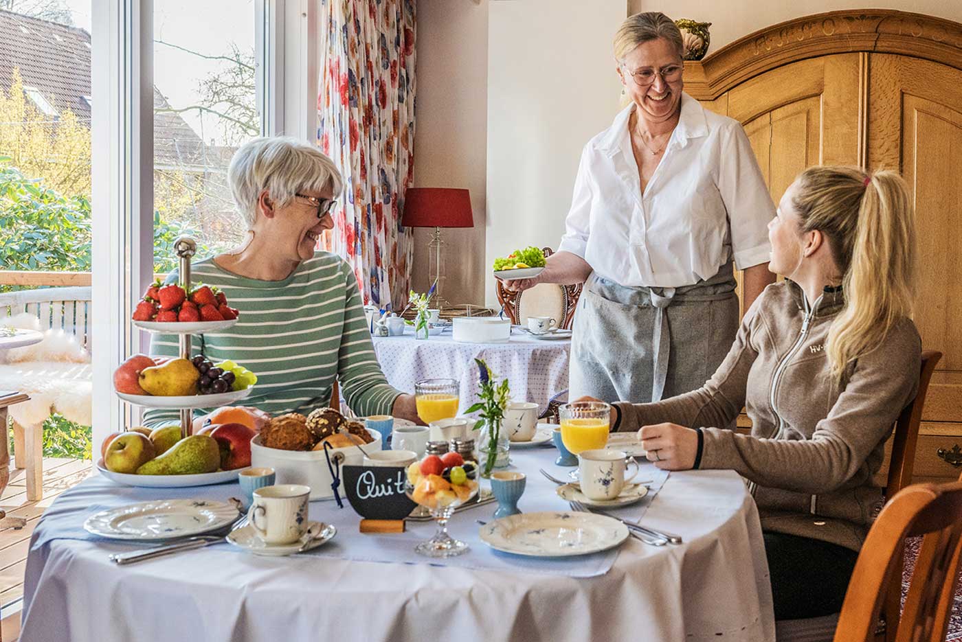Breakfast room at Pension Hauschildt